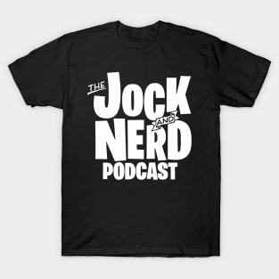 Jock and Nerd 2021 Logo Black and White T-Shirt